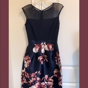 Navy blue dress with pockets